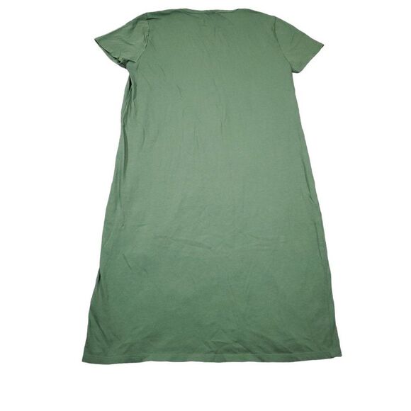J. Crew Factory Green Short Sleeve T-Shirt Mini Dress Size XS 100% Cotton - Picture 2 of 8
